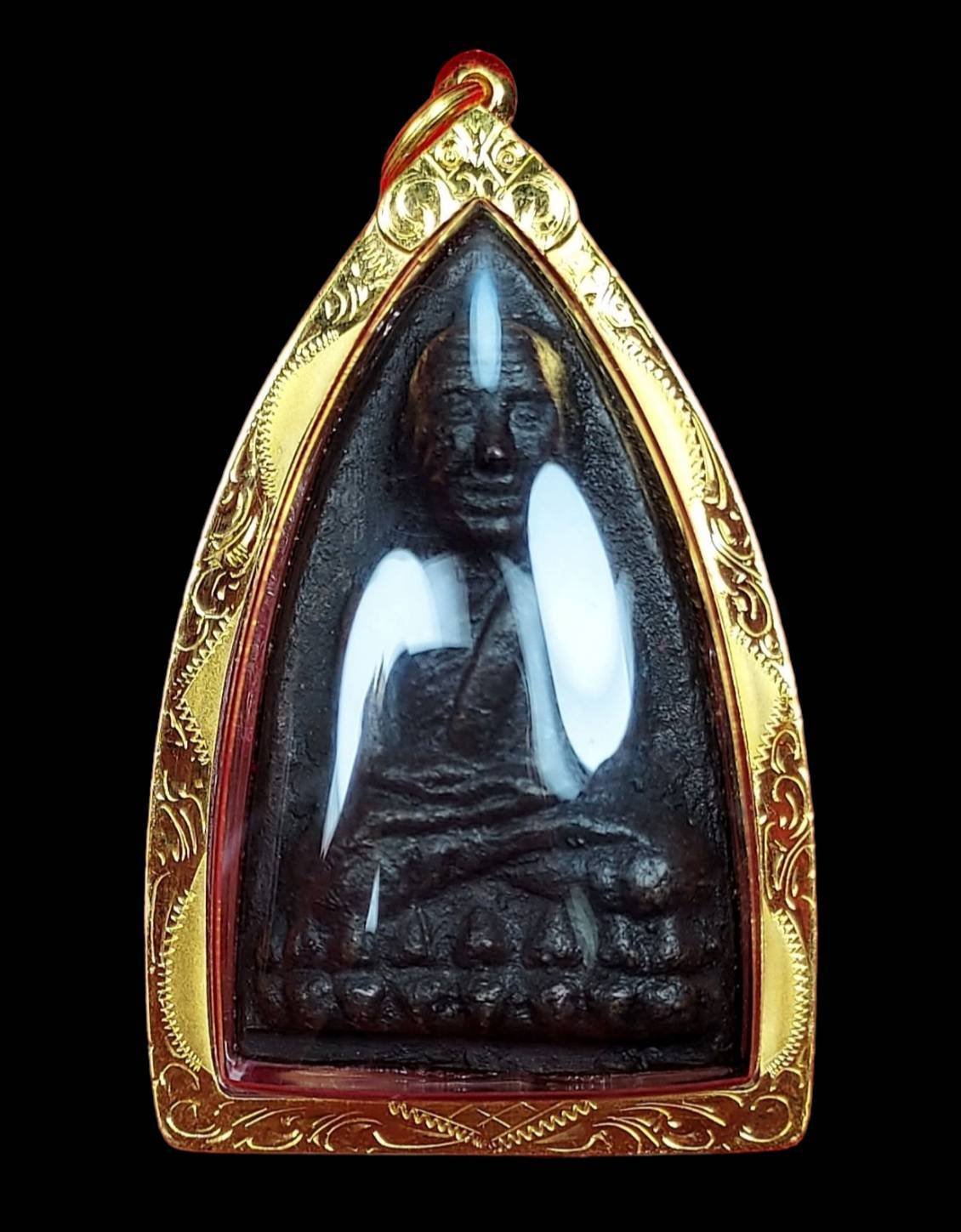  299590 หลวงปู่ทวด(วัดคอกหมู) ปี2505 พิมพ์เตารีดใหญ่ เนื้อโลหะผสม กทม.