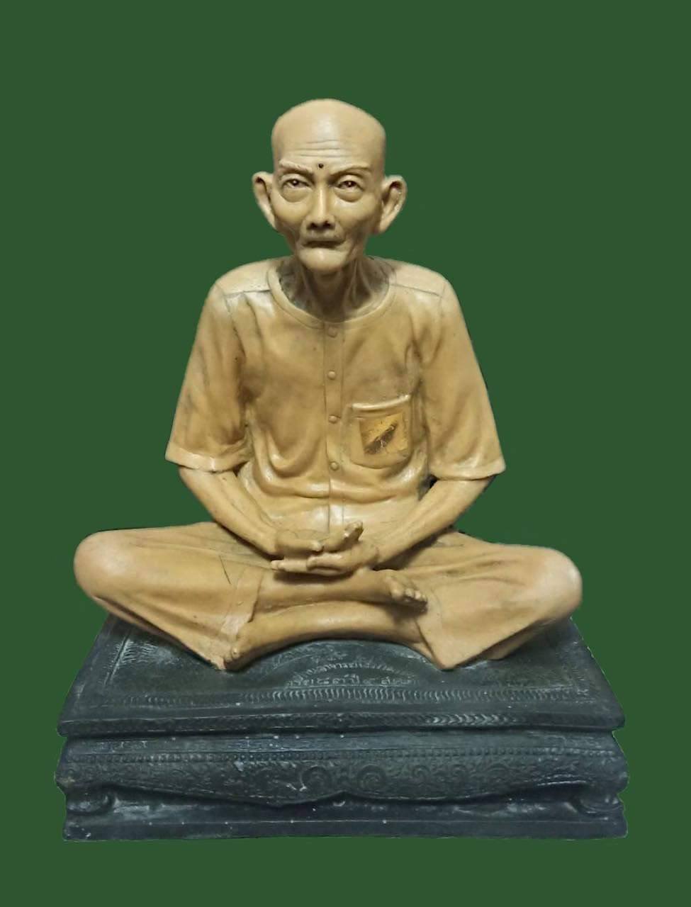 299627 องค์บูชา เซียนแปะโรงสี  อาจารย์ โง้ว กิม โคย  รุ่น2 (ฐานโต๊ะ) เนื้อเรซิ่น  ปี2523 จ.ปทุมธานี 