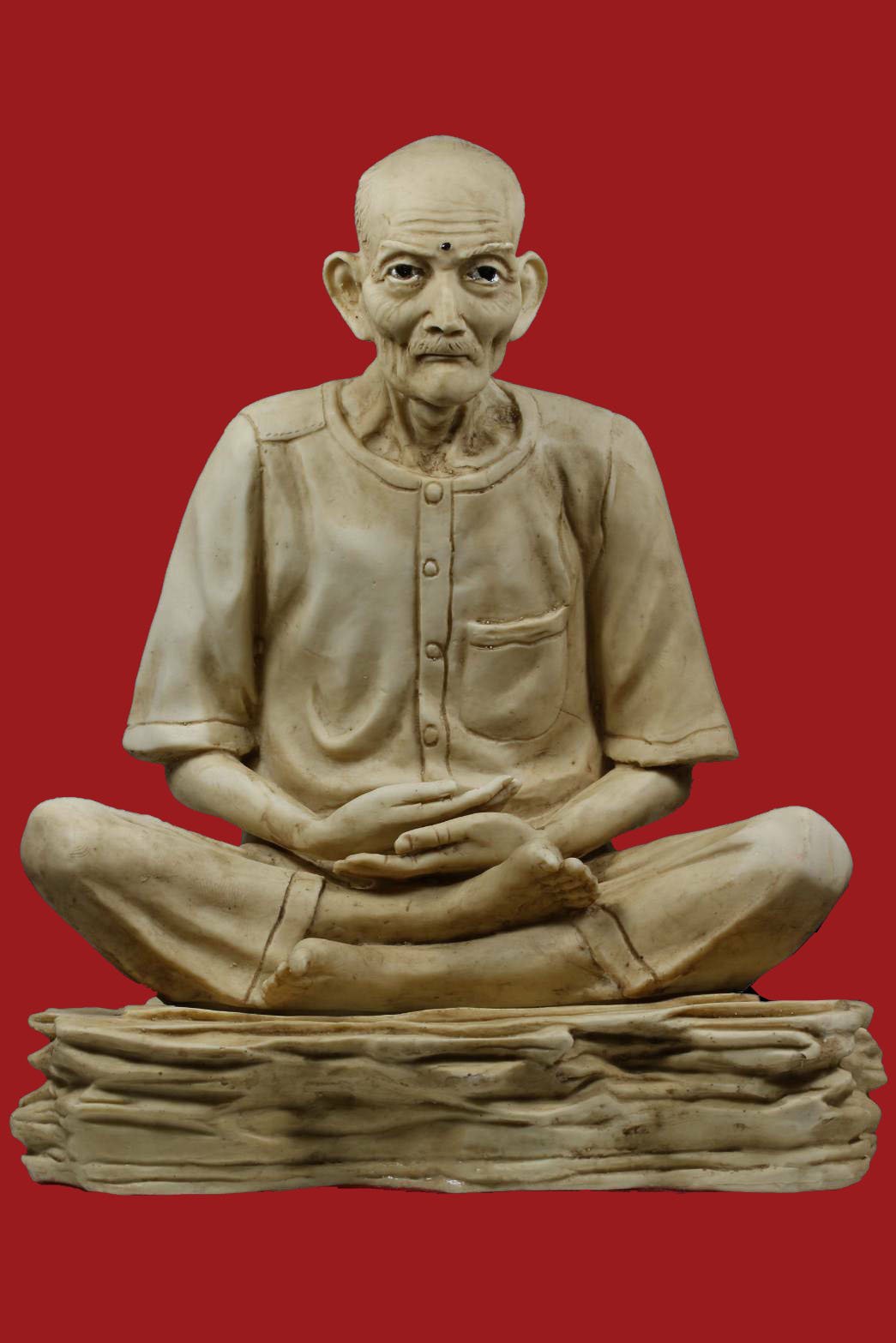 (296224)  พระบูชา เซียนแปะโรงสี รุ่น 1 หน้าตัก 9นิ้ว  วัดศาลเจ้า  ปี 2521 จ.ปทุมธานี 