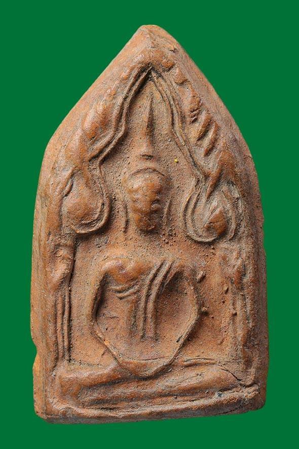 299672 พระขุนแผนหลังยันต์มิ พิมพ์เล็ก ยุคต้น ล.พ.กวย เนื้อดินผสมทรายเสก  วัดโฆสิตาราม จ.ชัยนาท