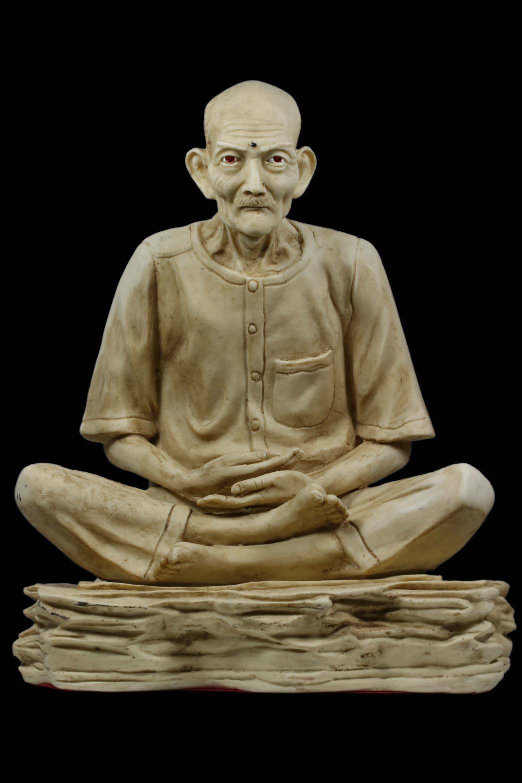 (296225)  พระบูชา เซียนแปะโรงสี  รุ่น 1 ปี 2521  หน้าตัก 9นิ้ว  วัดศาลเจ้า จ.ปทุมธานี 