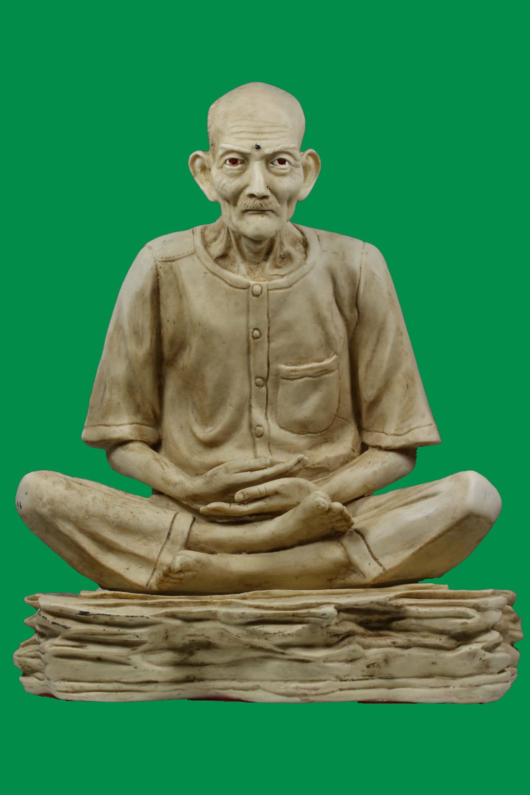 (296227)  พระบูชา เซียนแปะโรงสี  รุ่น 1 ปี 2521  หน้าตัก 9นิ้ว  วัดศาลเจ้า จ.ปทุมธานี 