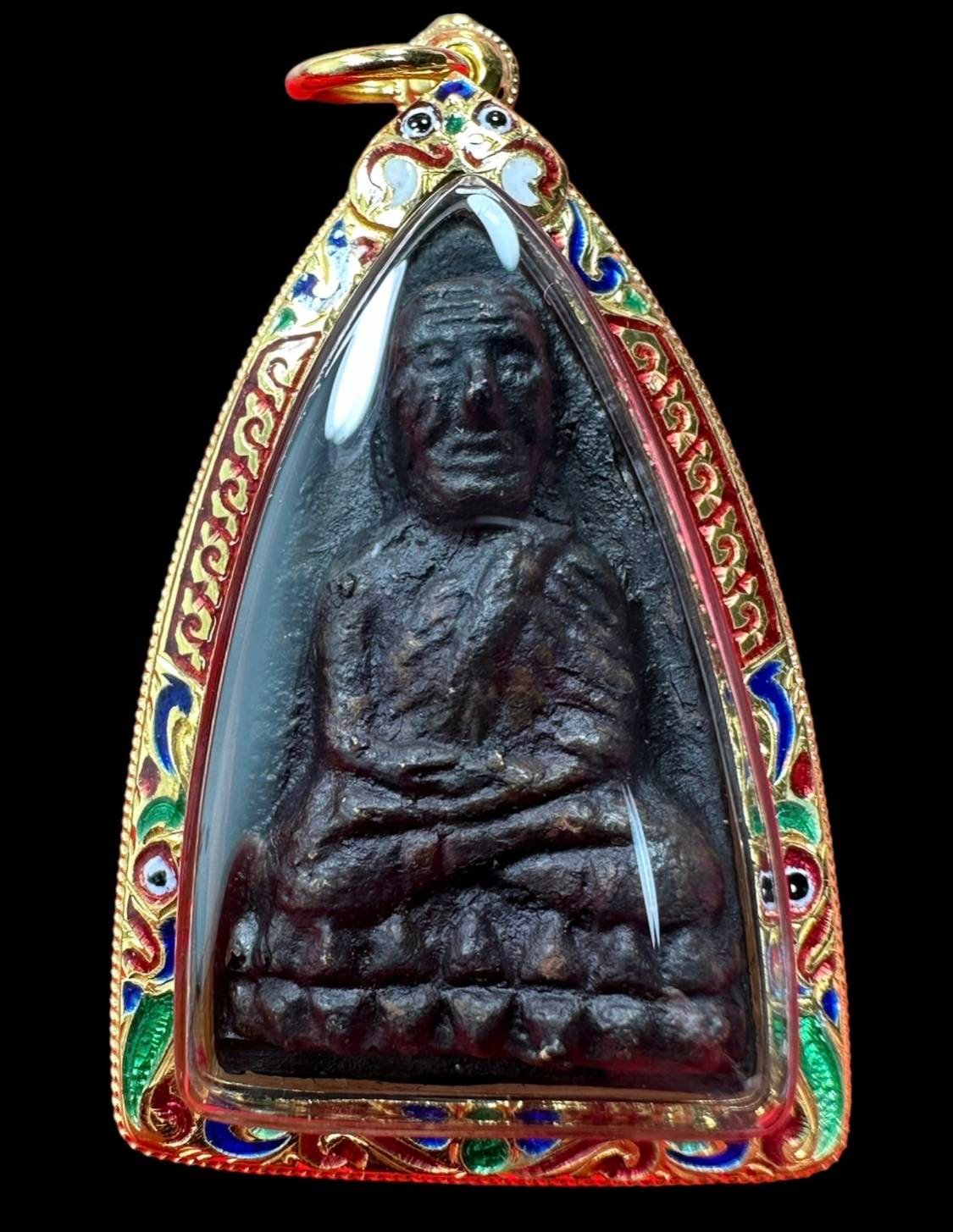 299904 หลวงปู่ทวด (วัดคอกหมู) พิมพ์เตารีดใหญ่ เนื้อโลหะผสม ปี 2505 กทม.