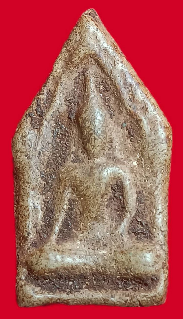 302658 พระขุนแผนแข้งหมอน  เนื้อหม้อดินเก่า ผสมทรายเสก  และ มวลสารศักดิ์สิทธิ์ (บล็อกนิยม)ปี 2500  หลวงพ่อกวย วัดโฆสิตาราม