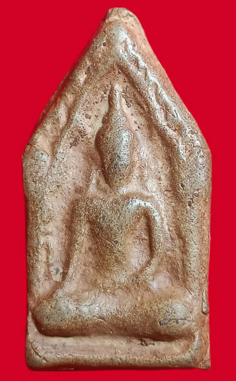 302660 พระขุนแผนแข้งหมอน  เนื้อหม้อดินเก่า ผสมทรายเสก  และ มวลสารศักดิ์สิทธิ์ (บล็อกนิยม) ปี 2500  หลวงพ่อกวย วัดโฆสิตาราม 