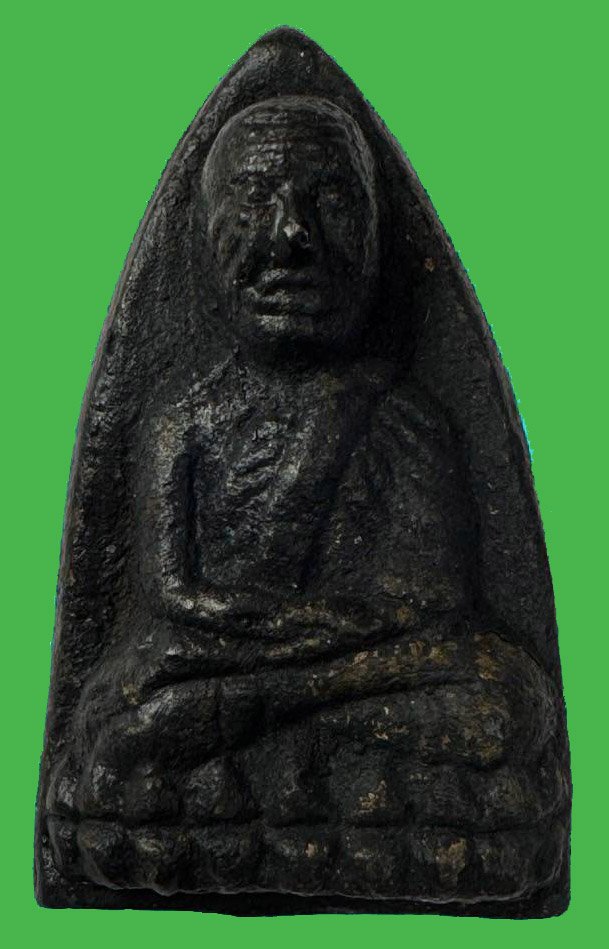 300174 หลวงปู่ทวด (วัดคอกหมู) ปี2505 พิมพ์เตารีดใหญ่ เนื้อโลหะผสม กทม.