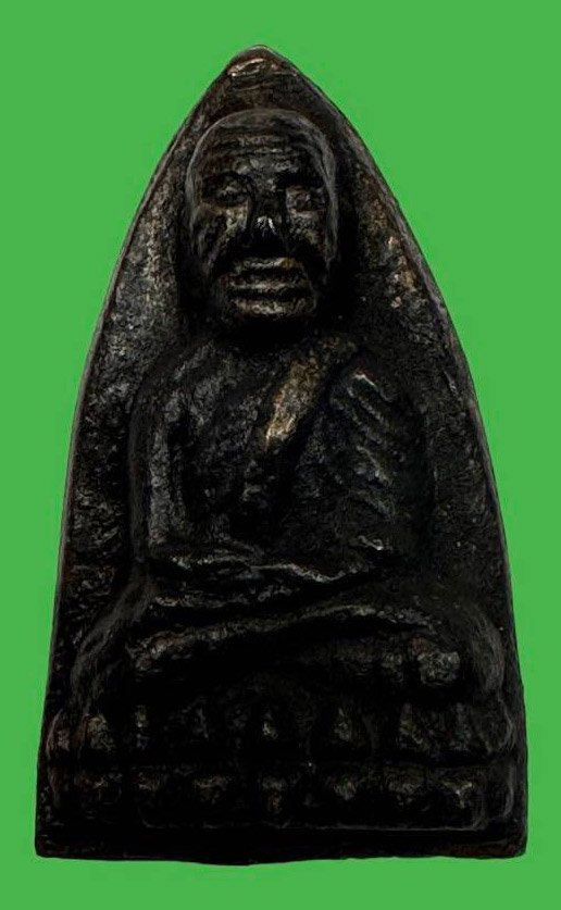 300178 หลวงปู่ทวด (วัดคอกหมู) ปี2505 พิมพ์เตารีดใหญ่ เนื้อโลหะผสม กทม.