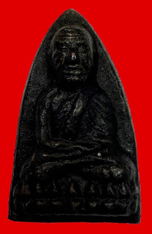 300179 หลวงปู่ทวด (วัดคอกหมู) ปี2505 พิมพ์เตารีดใหญ่ เนื้อโลหะผสม กทม.