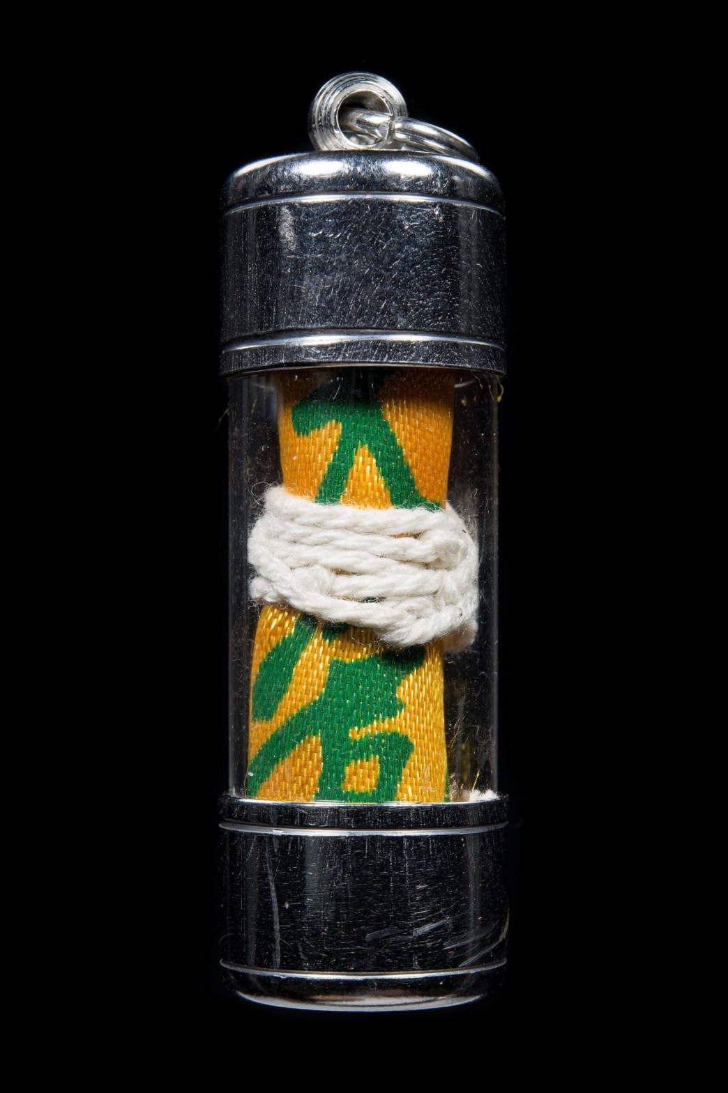 (296255)  ตะกรุดผ้ายันต์  ฟ้าประทานพร ไทยสงวน  เซียนแปะโรงสี  ปี 2520 จ.ปทุมธานี