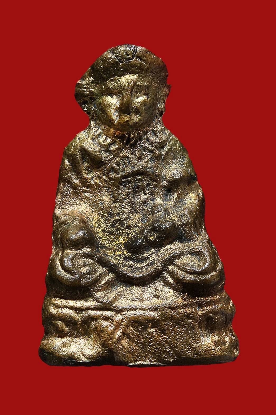 300520 รูปหล่อไต้ฮงกง รุ่น 2 หลวงปู่โต๊ะปลุกเสก พิมพ์หัวกลึง เนื้อทองผสม ปี 2513 กทม.