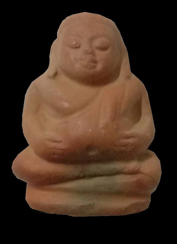 300689 พระสังกัจจายน์ ก้นอุดกริ่ง ปี2500 เนื้อดินผสมทรายเสก หลวงพ่อกวย วัดโฆสิตาราม จ.ชัยนาท 