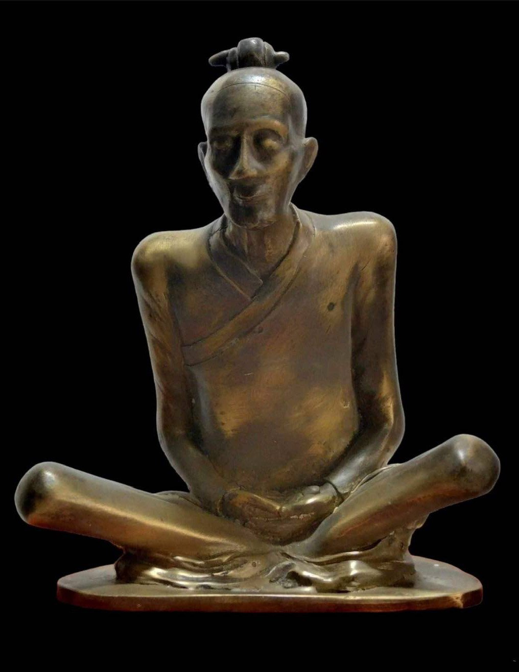 301027 องค์บูชา เซียนแปะโค้ว  หัวตะเข้ เนื้อโลหะ  โรงเจฮะเฮงตั้ว  จ.กรุงเทพฯ 