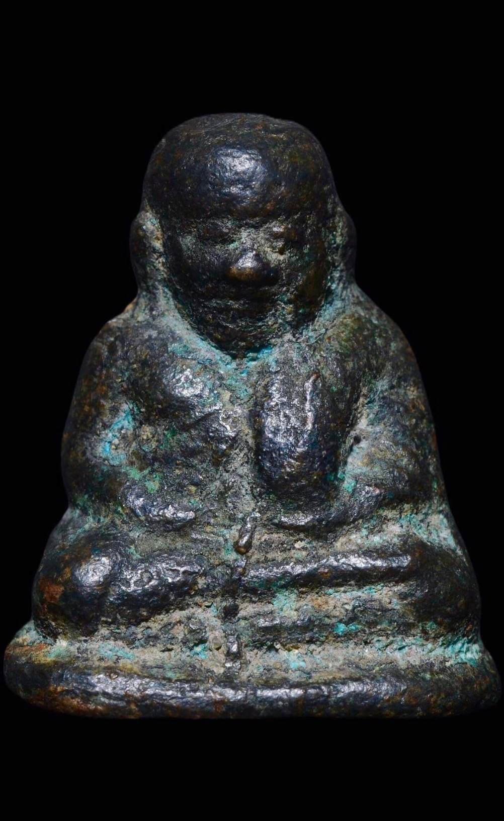 301055 รูปหล่อโบราณหลวงพ่อเงิน  รุ่นปืนแตก ปี 2528  วัดคงคาราม  พิมพ์นิยมเศียรบาตร  จังหวัดพิจิตร