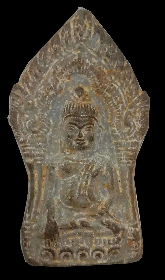 301082 พระยอดขุนพลในซุ้ม เรือนแก้ว ปี2430-2450 เนื้อชินเงิน  วัดพระศรีมหาธาตุ จ.ลพบุรี