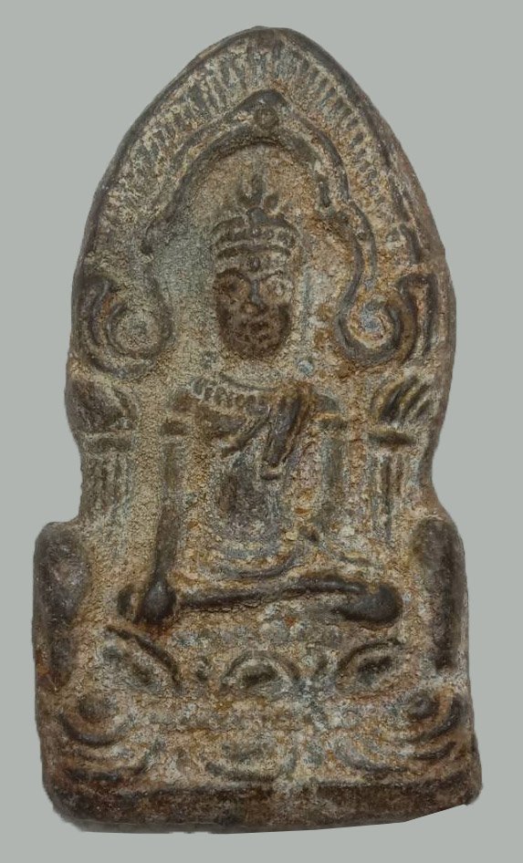  301140 พระยอดขุนพลในซุ้มเรือนแก้ว  ปี2430-2450  เนื้อชินเงิน  วัดพระศรีมหาธาตุ จ.ลพบุรี