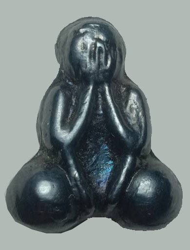 301224 พระปิดตา2หน้า ปี2485-2490 เนื้อเมฆพัตร ล.พ.เดิม วัดหนองโพธิ์ จ.นครสวรรค์