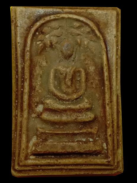 301280 พระสมเด็ตปรกโพธิ์ กรอบกระจก ปี2515 เนื้อน้ำมัน ล.พ.กวย วัดโฆสิตาราม จ.ชัยนาท