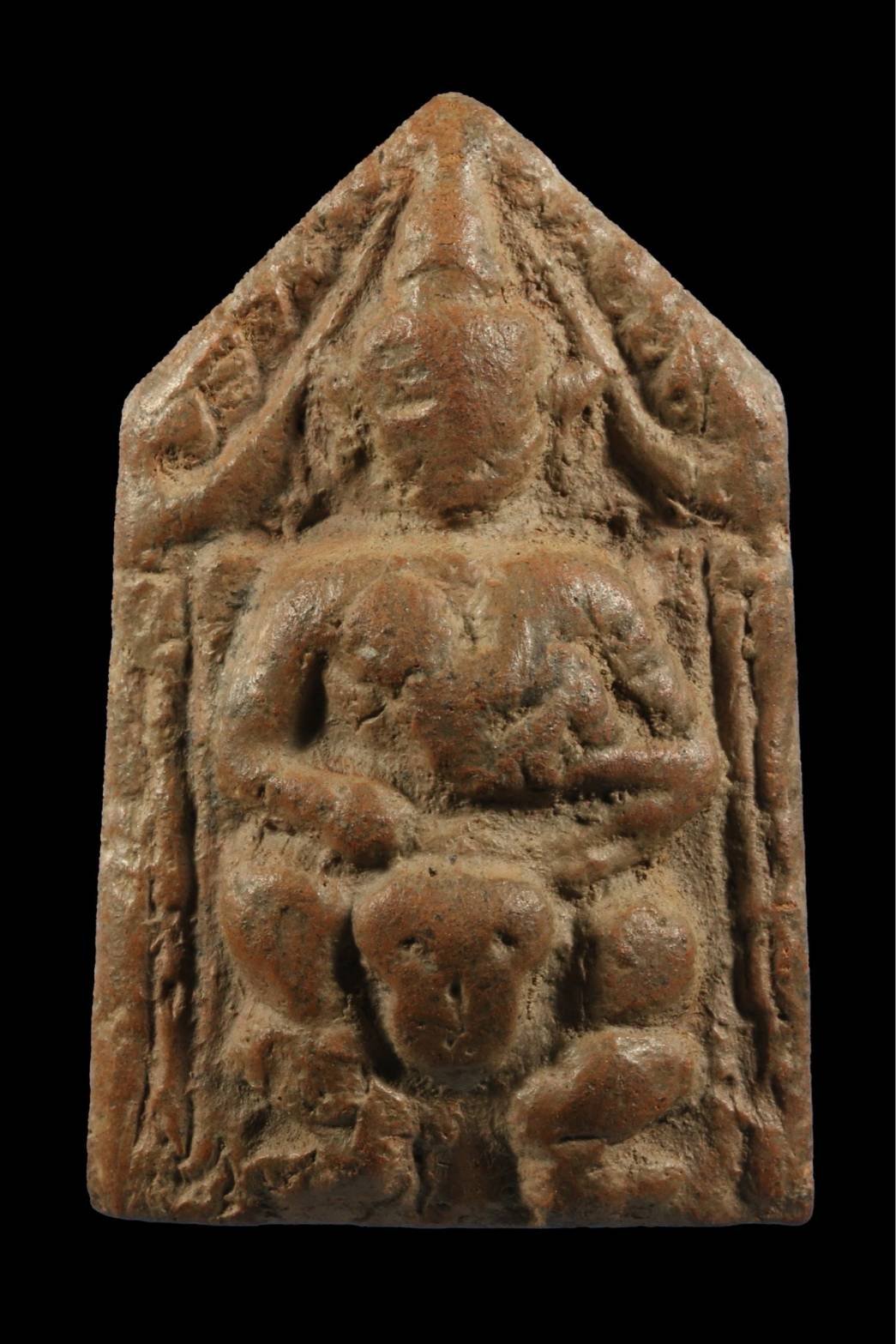 301367 ขุนแผนขี่โหงพราย  เนื้อดินเจ็ดป่าช้า  ปี2500 ล.พ.กวย วัดโฆสิตาราม จ.ชัยนาท