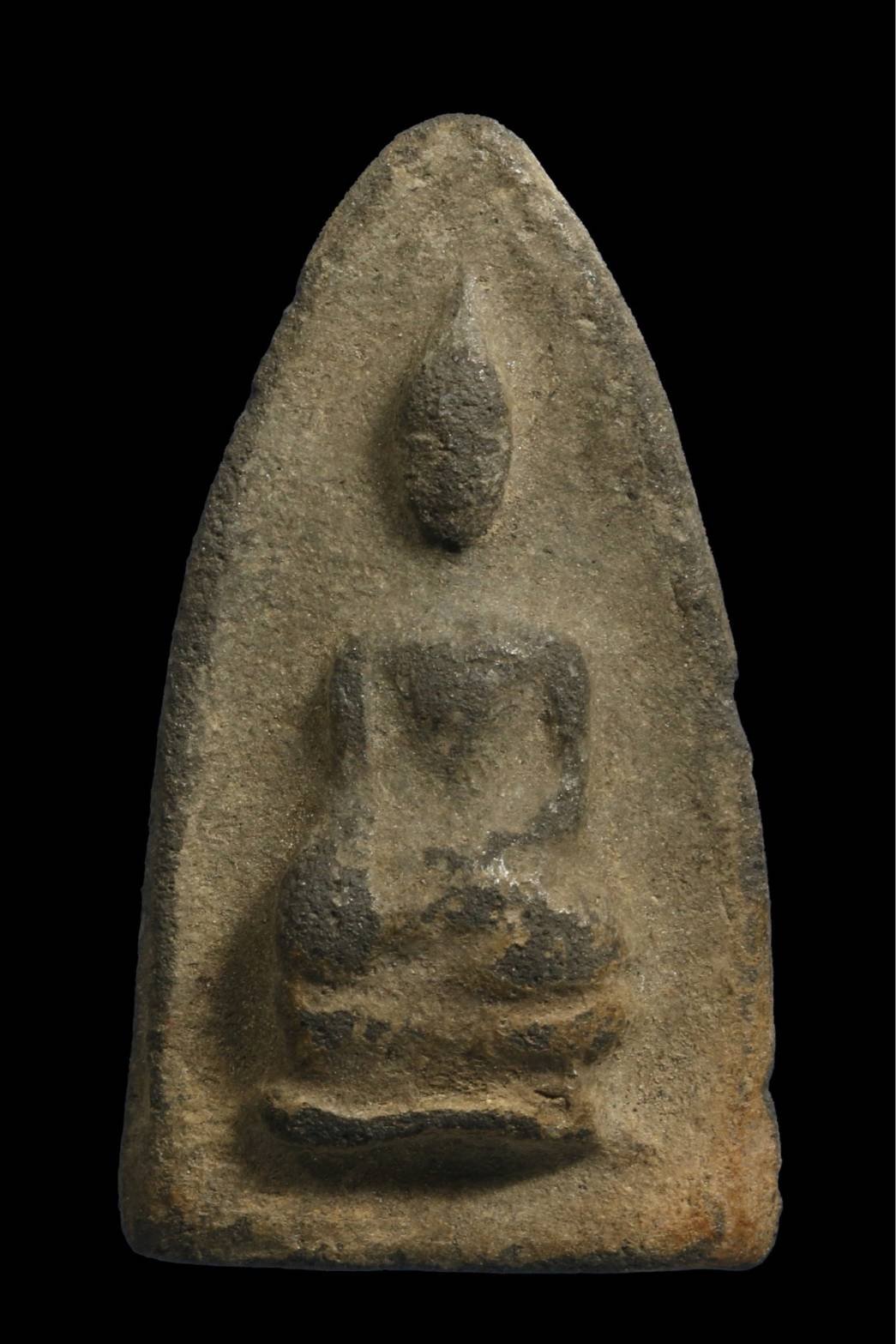  301368 พระสรรนั่งฐานบุ๋มหูขีด  ปี2500 เนื้อดิน ล.พ.กวย วัดโฆสิตาราม จ.ชัยนาท