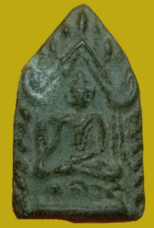 301470 พระขุนแผนกุมารทอง 2หน้า ปี2500-2509  เนื้อชินเขียว ล.พ.กวย วัดโฆสิตาราม จ.ชัยนาท