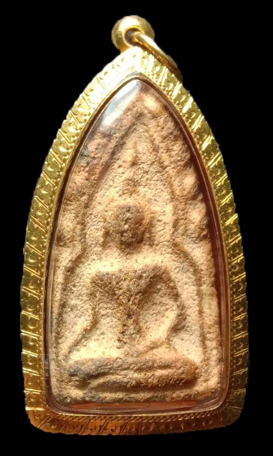 301488 พระขุนแผนพิมพ์หน้าฤาษี ตัดเดี่ยว เนื้อดินเผา พุทธศตวรรษ18-19 กรุ.วัดบ้านกร่าง  จ.สุพรรณบีรี