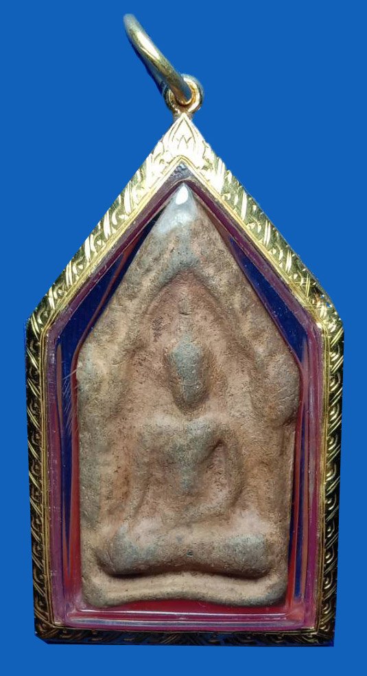  301590 พระขุนแผนแข้งหมอน เนื้อดินผสมทรายเสก ล.พ.กวย วัดโฆสิตาราม ปี2500 จ.ชัยนาท