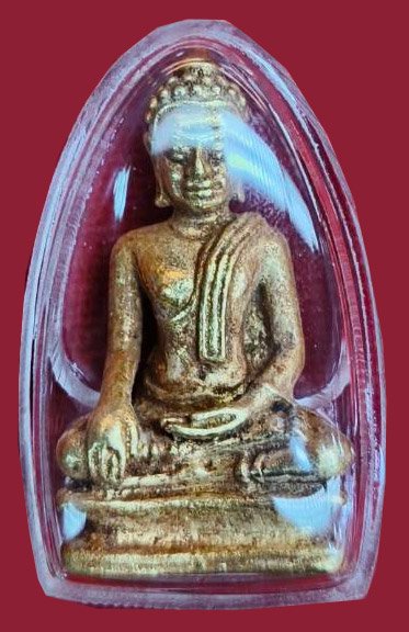 301627 พระรูปหล่อ สมัยอยุธยา  เนื้อทองคำ พิมพ์อู่ทอง ปางมารวิชัย  จังหวัดอยุธยา