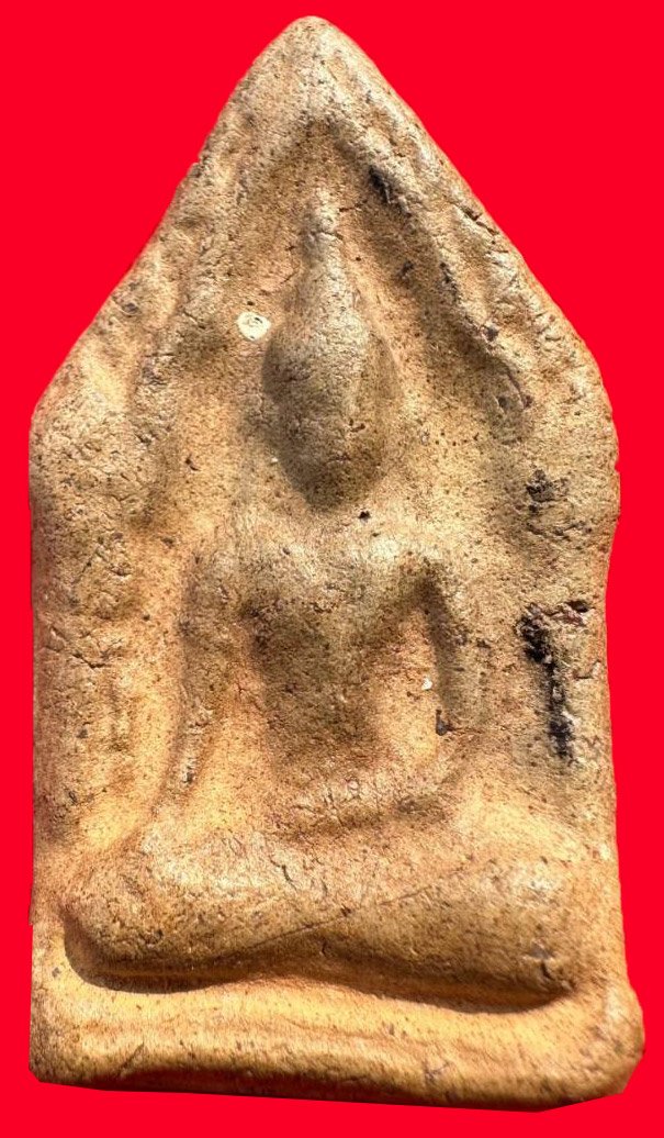 301655 พระขุนแผนพิมพ์แข้งหมอน  เนื้อดินผสมทรายเสก  ปี2500 หลวงพ่อกวย  วัดโฆสิตาราม จ.ชัยนาท 