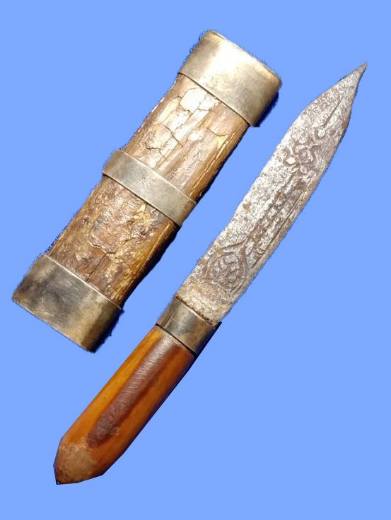 301695 มีดหมอสาริกา หลวงพ่อเดิม ฝั่กด้ามงาช้าง ปี2470-2494 วัดหนองโพ จ.นครสวรรค์