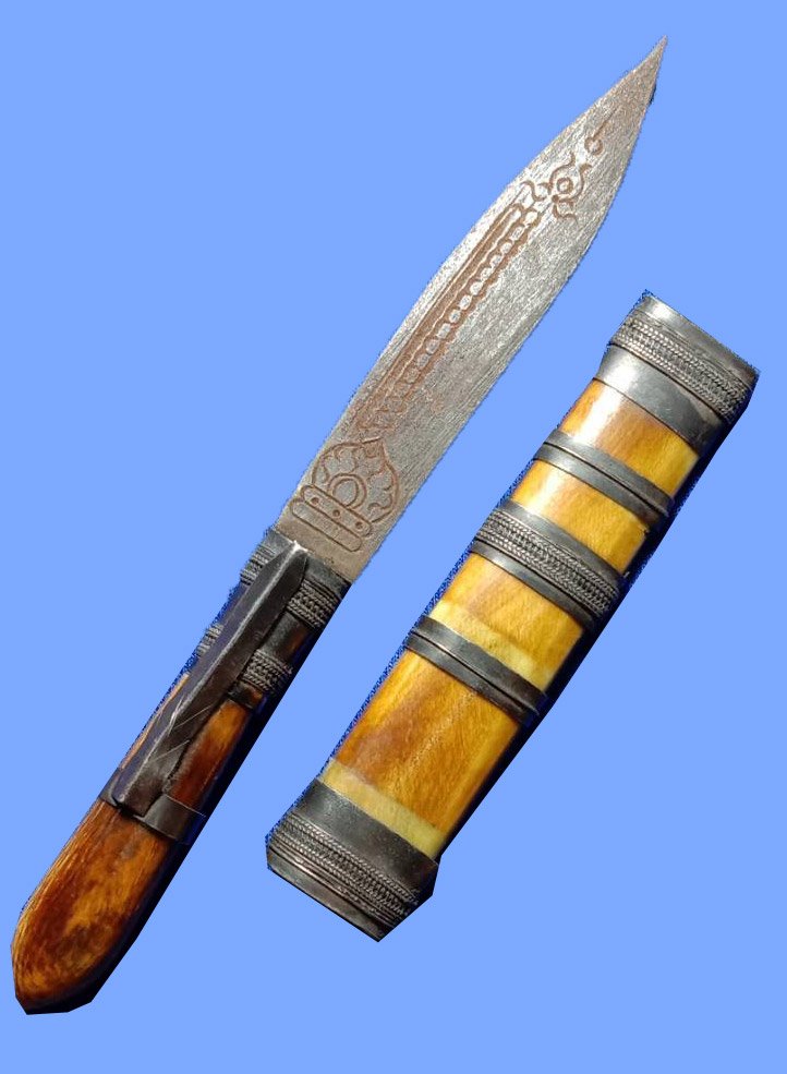 301697 มีดหมอปากกา.หลวงพ่อเดิม ฝั่กด้ามงาช้าง ปี2470-2494 วัดหนองโพ จ.นครสวรรค์
