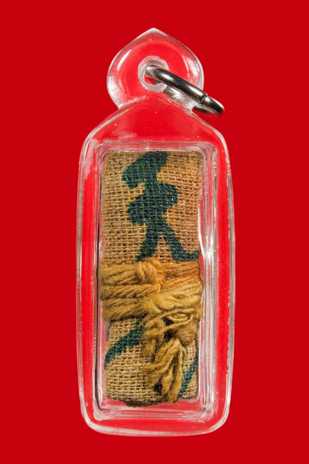 (295781) ผ้ายันต์ ฟ้าประทานพรเซียนแปะโรงสี 1กา วนเดี่ยว วัด/กรุ ศาลเจ้า จ.ปทุมธานี เนื้อพระ ผ้ายันต์ ออกปี2518-19