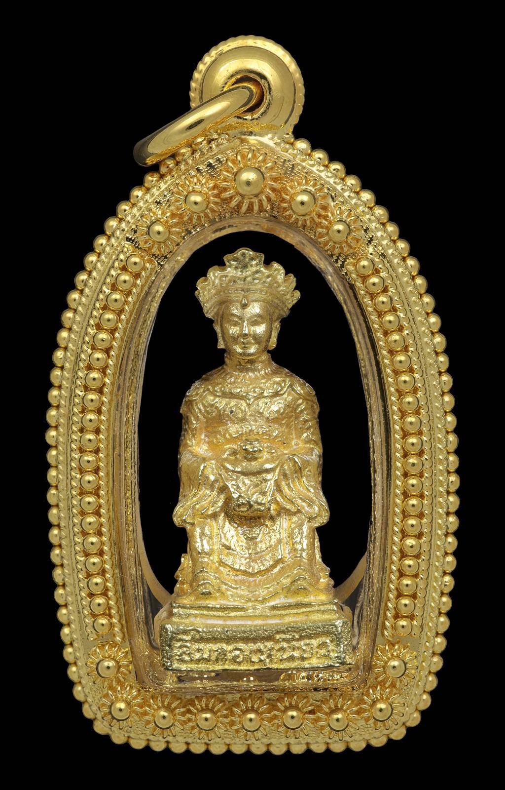 302144 รูปหล่อ รูปเหมือน เจ้าแม่ลิ้มกอเหนี่ยว เนื้อทองคำ ปี 2534 จ.ปัตตานี