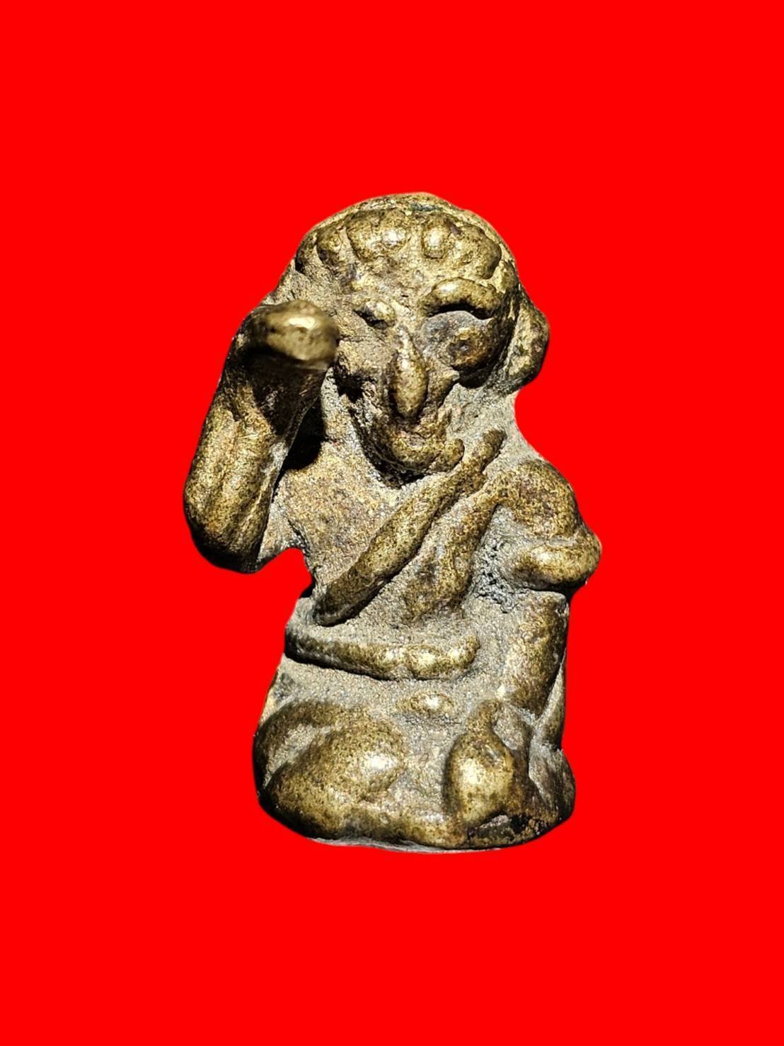 302889 นางกวัก หลวงพ่ออิ่ม  วัดหัวเขา เนื้อโลหะผสม  ปี 2460-2470  จ.สุพรรณบุรี