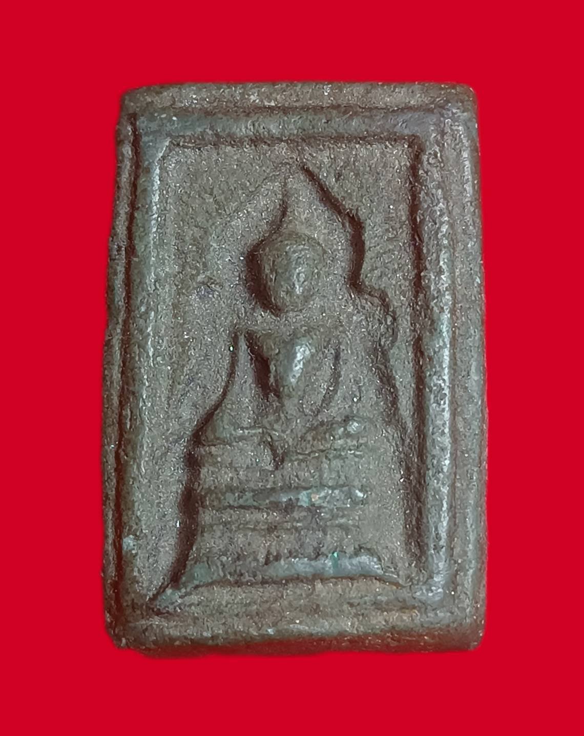 303054 สมเด็จแหวกม่าน  พิมพ์อกใหญ่  เนื้อว่านก้านดอกมะลิ ก่อนปี 2500 หลวงพ่อกวย  วัดโฆสิตาราม จ.ชัยนาท