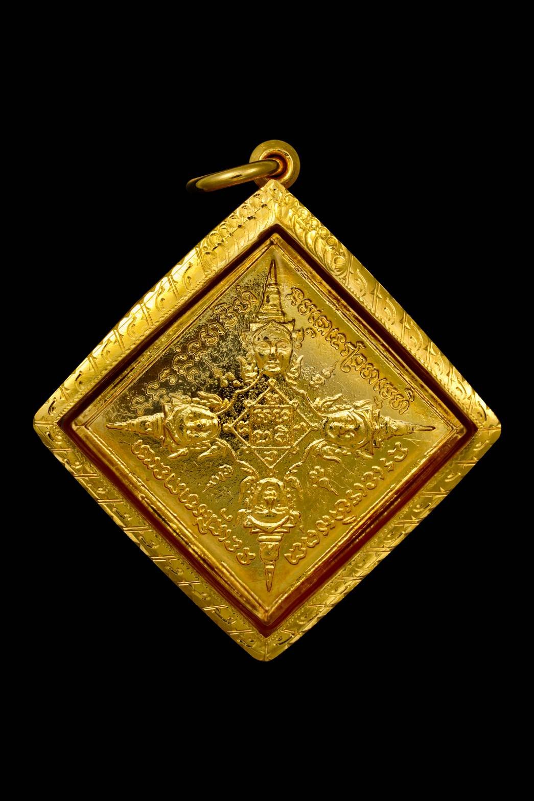 296433 เหรียญเซียนแปะโรงสี รุ่นเฮงสุด เนื้อเงินลงยา  หน้ากากทองคำ(22) ปีพศ2563 จังหวัดปทุมธานี 