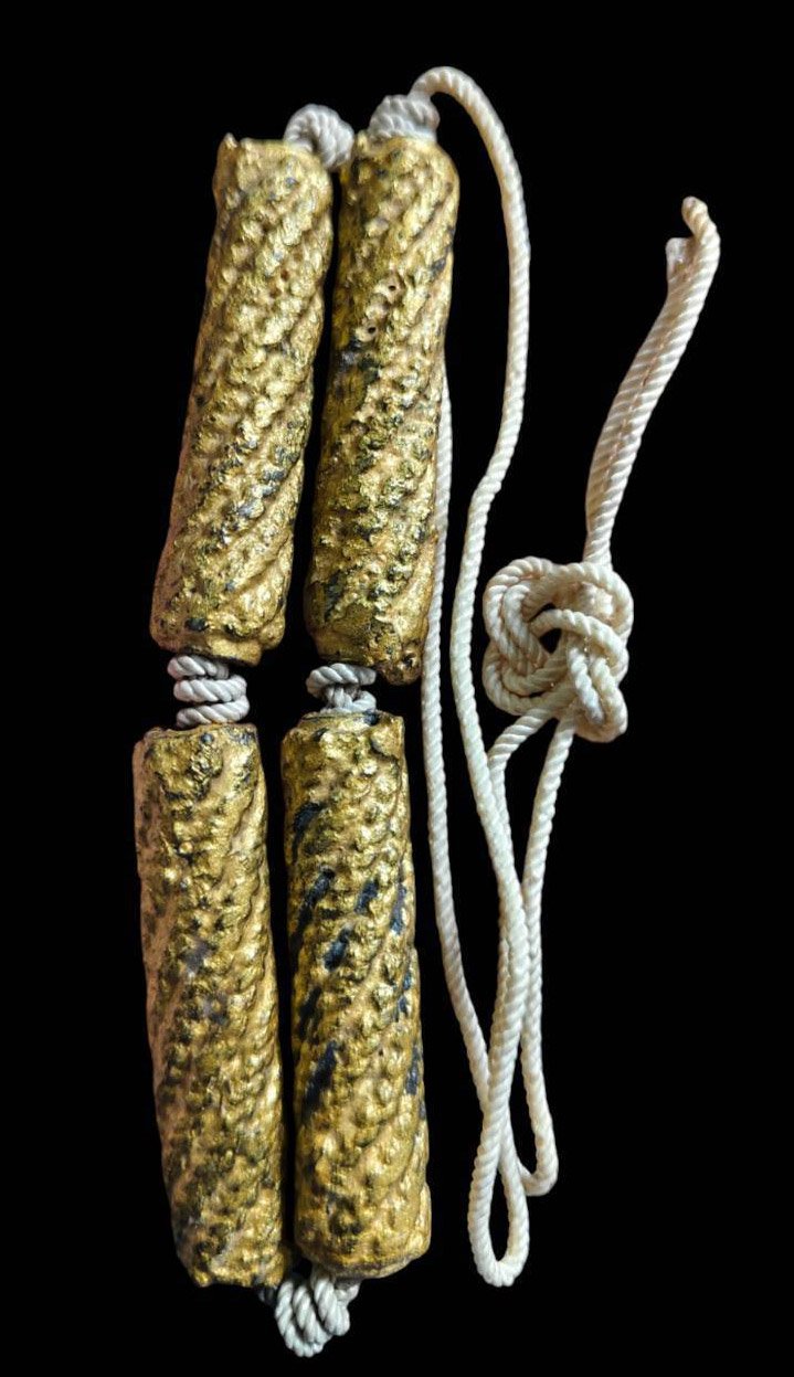 303066 ตะกรุดสี่มหาอำนาจ หลวงปู่เทียม เนื้อตะกั่ว พุทธศักราช 2515-2522 วัดกษัตราธิราช จ.พระนครศรีอยุธยา