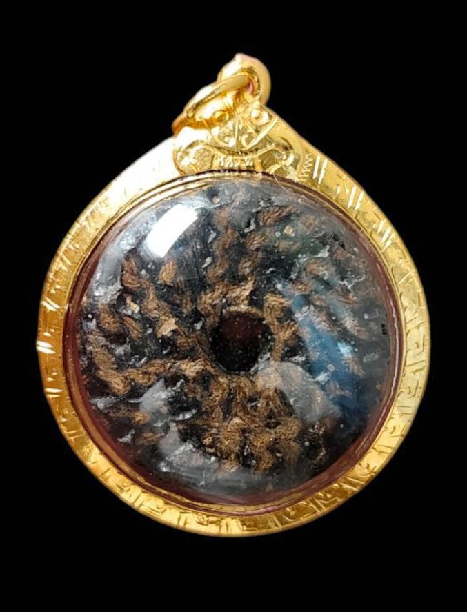 303067 ตะกรุดพิสมร หลวงพ่อแก้ว เนื้อใบลาน พุทธศักราช2450-2460 วัดพวงมาลัย จ.สมุทรสงคราม