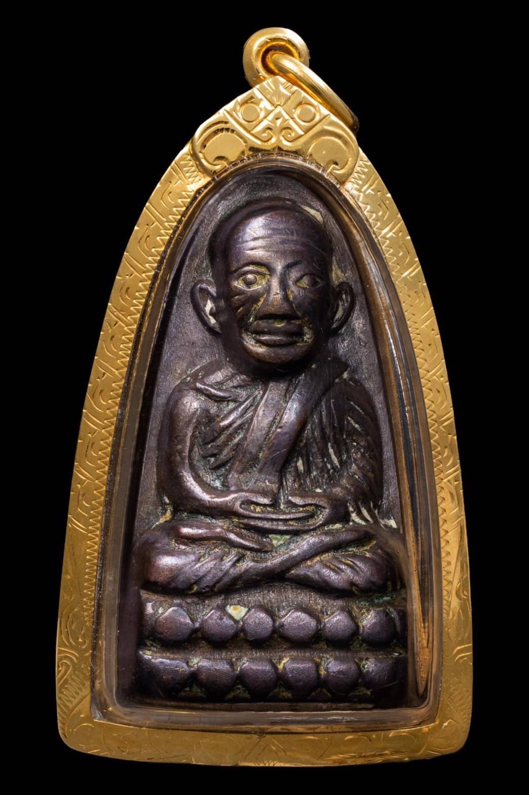 303075 หลวงพ่อทวด  พิมพ์เตารีด  หลังหนังสือ ว.ตัน  ปี 2505 วัดช้างให้ จังหวัดปัตตานี