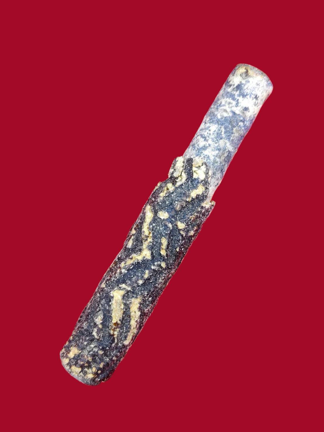 307336 ตะกรุดมหาปราบ 8 ทิศ  หลวงปู่ศุข เนื้อตะกั่ว  ถักเชือกถักจระเข้ขบฟัน หลงรัก วัดปากคลองมะขามเฒ่า  พุทธศักราช 2440-2445 