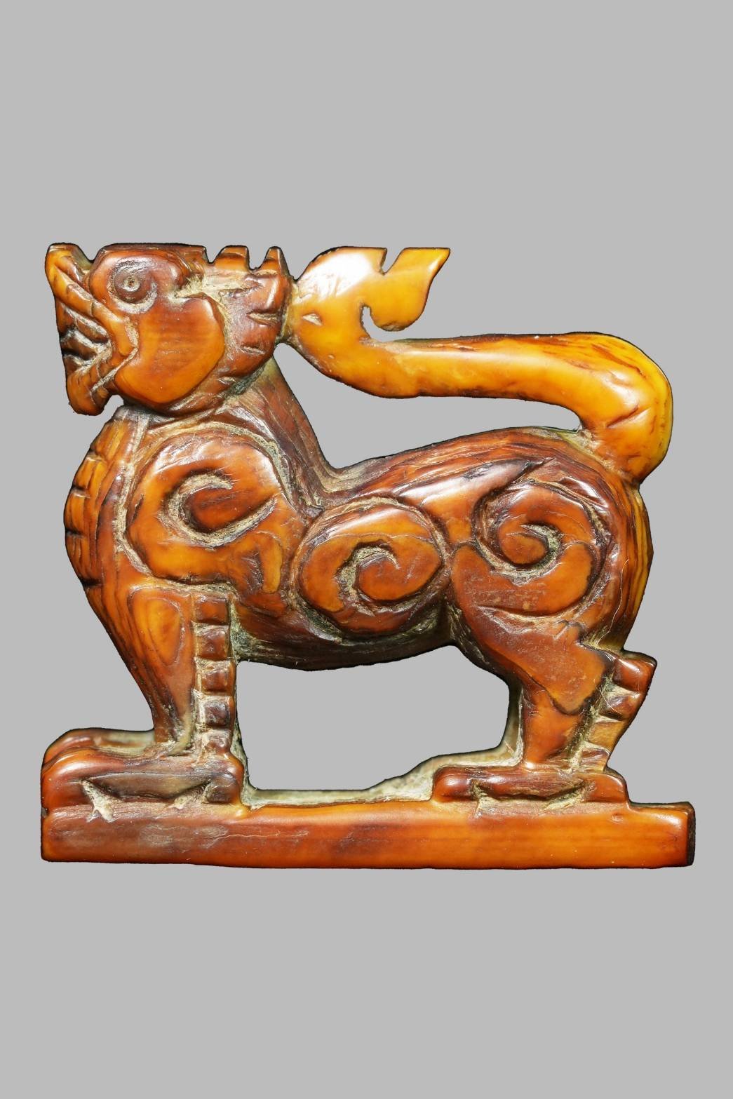 303082 สิงห์งาแกะ หลวงพ่อเดิม พิมพ์สามขวัญ  เนื้องาแกะ วัดหนองโพ จ.นครสวรรค์