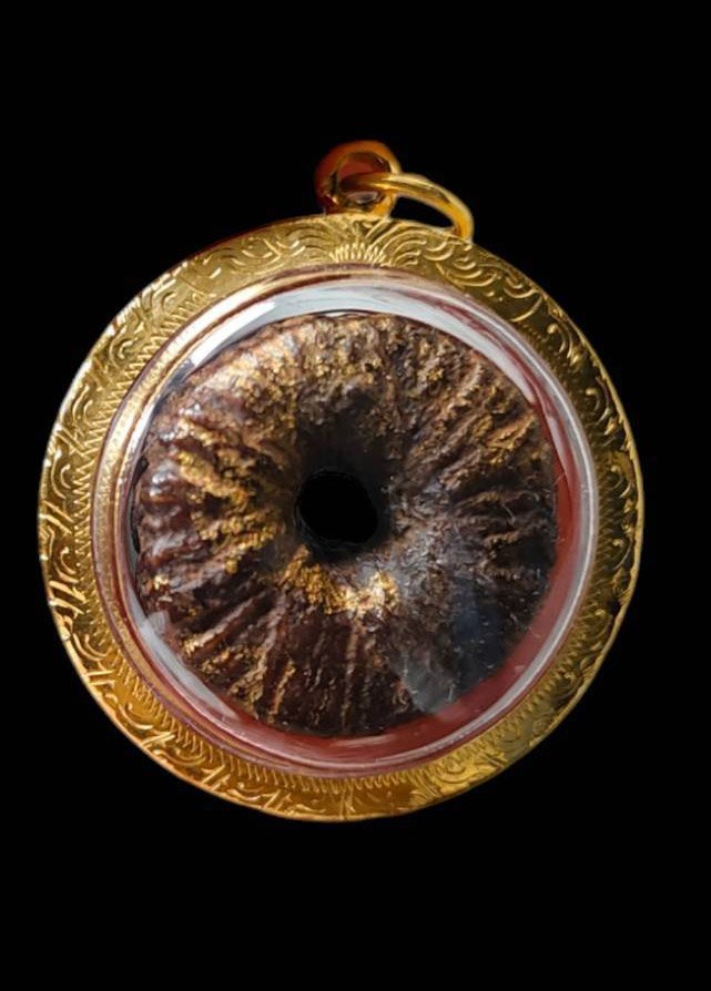 303121 ตะกรุดพิสมร หลวงพ่อแก้ว เนื้อใบลาน พุทธศักราช2450-2460 วัดพวงมาลัย จ.สมุทรสงคราม