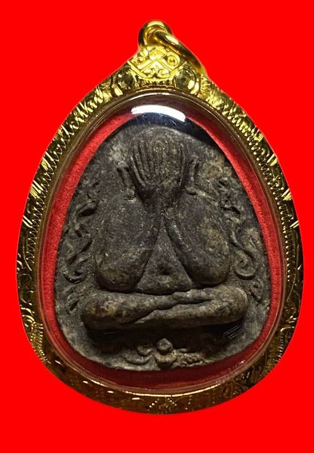 307348 หลวงปู่โต๊ะ ปิดตาเงินล้าน  พิมพ์กนกข้าง  วัดศาราคลืน  ปี2521 เนื้อใบลาน กทม.