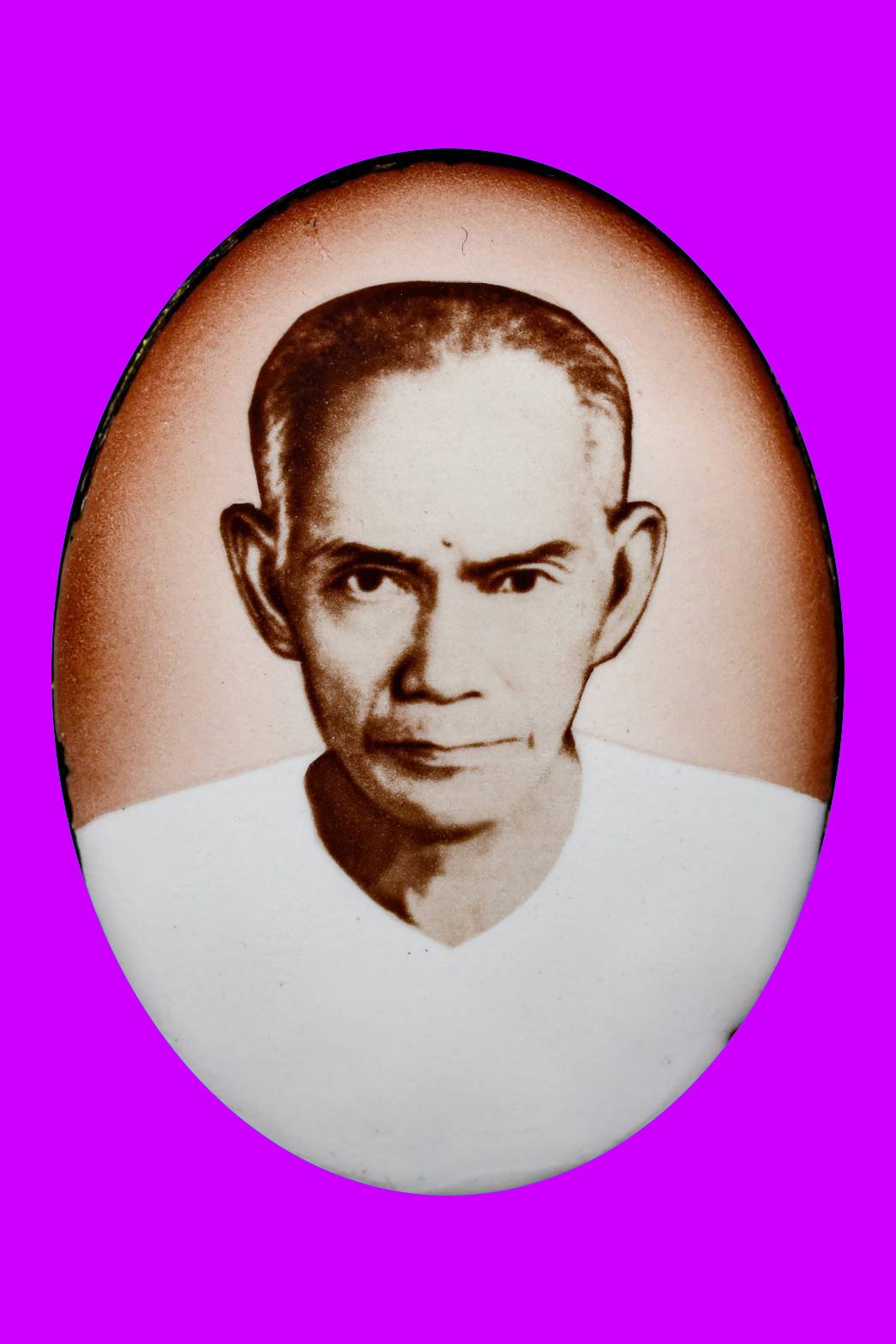 296477 เหรียญแปดเหลี่ยมองค์เซียนแปะโค้วหัวตะเข้ โรงเจฮะเฮงตั้ว ปีพศ 2500 เนื้อทองคำ กทม