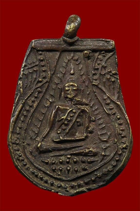 296515 เหรียญชินราชหล่อโบราณ ปี2463 เนื้อ ทองผสม วัดทองนพคุณ จ.กรุงเทพมหานคร