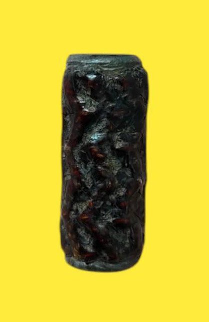 303328 ตะกรุดสาริกาหลวงปู่ศุข เนื้อชินตะกั่ว พุทธศักราช 2440-2460 วัดปากคลองมะขามเฒ่า จ.ชัยนาท