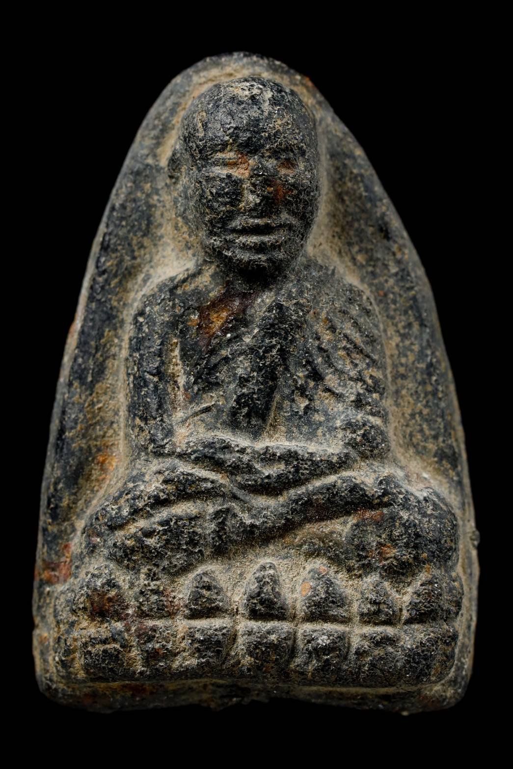  296568 ผ้ายันต์ฟ้าประทานพร เขียนมือ 3กา หมึกทอง แปะโรงสี รูปวาด น้ำเต้าเสือ ปี11-18