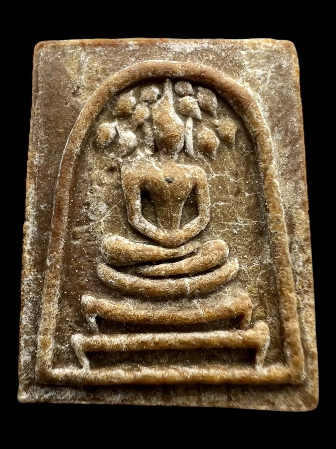 303352 พระสมเด็จปรกโพธิ์ พิมพ์คะแนนยันต์ลึก  เนื้อผงเกสร หลวงปู่โต๊ะ  ปี 2521  วัดประดู่ฉิมพลี กทม.