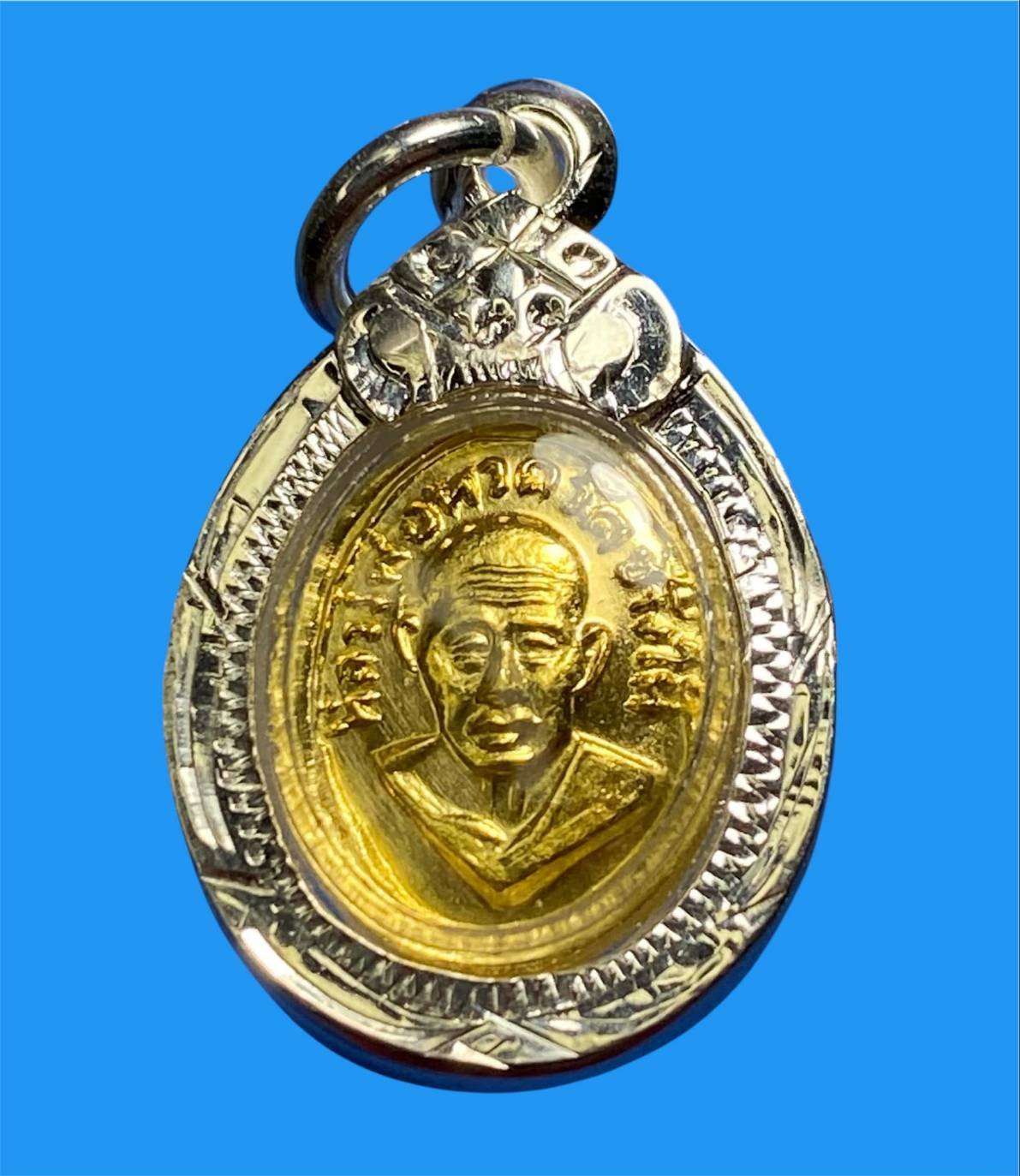 303353 เหรียญหัวแหวนทองคำ  หลวงปู่ทวด วัดช้างไห้  เนื้อทองคำ ปี2508  จ.ปัตตานี 