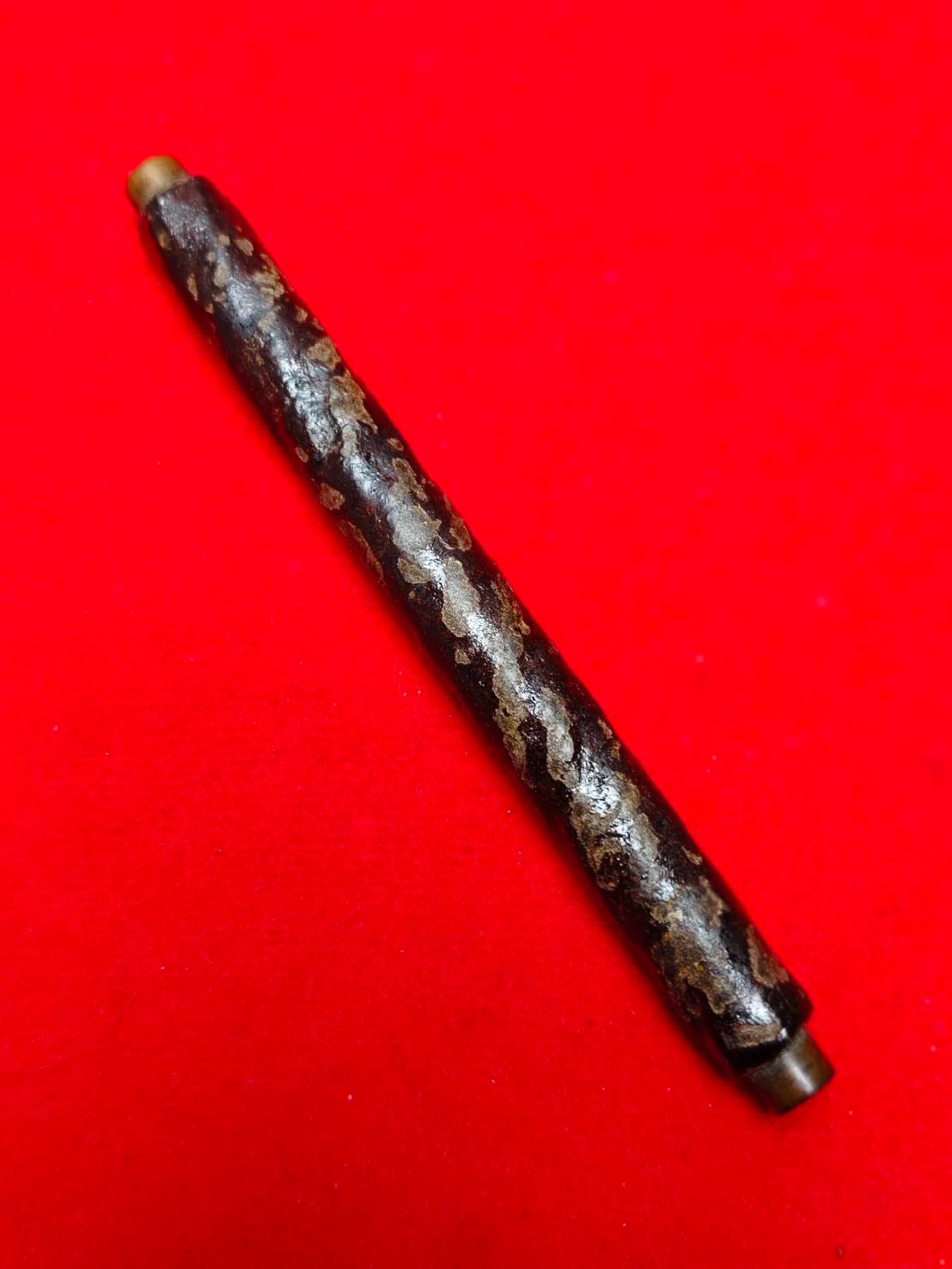  303358 ตะกรุดโสฬสมงคล  หลวงพ่อทองสุข  วัดสะพานสูง เนื้อทองแดง  คลุกผงมวลสารจุ่มรัก  ปี 2510 - 2520 จ.นนทบุรี 