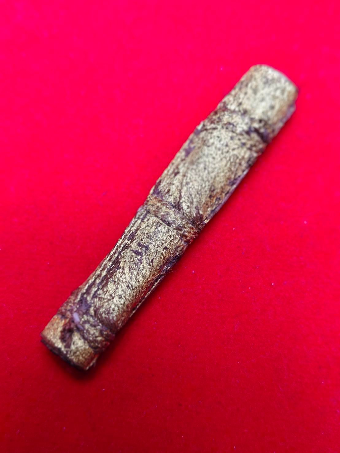 303362 ตะกรุดหนังหน้าผากเสือ หลวงพ่อจง วัดหน้าต่างนอก สร้างปี 2495-2500   จ.กรุงศรีอยุธยา 